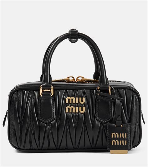 miu miu black leather bag|miu michigan handbags.